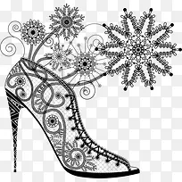 手绘高跟鞋-空若网 手绘高跟鞋-空若网