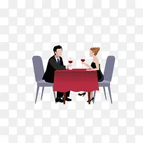 餐厅吃饭的男人女人-空若网 餐厅吃饭的男人女人-空若网