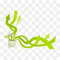 矢量底部装饰插画绿色-空若网 矢量底部装饰插画绿色-空若网