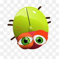 夏日大眼昆虫矢量图-空若网 夏日大眼昆虫矢量图-空若网