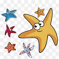 矢量海星装饰-空若网 矢量海星装饰-空若网