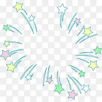 多彩星星装饰图案-空若网 多彩星星装饰图案-空若网