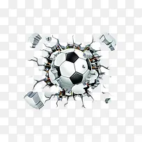 创意时尚裂口足球元素-空若网 创意时尚裂口足球元素-空若网