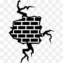 创意时尚墙体裂口元素-空若网 创意时尚墙体裂口元素-空若网