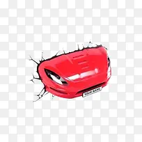 创意时尚裂口墙绘-空若网 创意时尚裂口墙绘-空若网