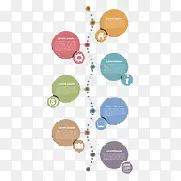 时间轴圆形扁平流程表-空若网 时间轴圆形扁平流程表-空若网