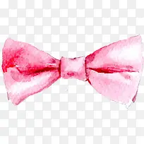 水彩可爱粉红色蝴蝶结-空若网 水彩可爱粉红色蝴蝶结-空若网