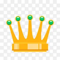 卡通金色皇冠矢量图-空若网 卡通金色皇冠矢量图-空若网