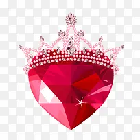 戴皇冠的钻石爱心-空若网 戴皇冠的钻石爱心-空若网