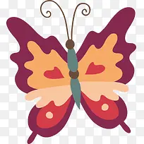 彩色蝴蝶矢量-空若网 彩色蝴蝶矢量-空若网