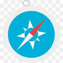 苹果Safar图标logo设计-空若网 苹果Safar图标logo设计-空若网