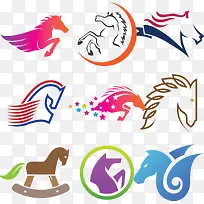 创意logo矢量马头设计-空若网 创意logo矢量马头设计-空若网