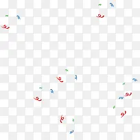 手绘多彩彩带-空若网 手绘多彩彩带-空若网