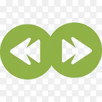 绿色创意左右按钮-空若网 绿色创意左右按钮-空若网