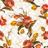 淡雅复古精美花纹背景矢量素材-空若网 淡雅复古精美花纹背景矢量素材-空若网