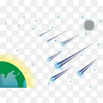 矢量图流星雨-空若网 矢量图流星雨-空若网