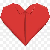 手工折纸红色爱心-空若网 手工折纸红色爱心-空若网