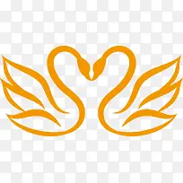 矢量爱心天鹅图片-空若网 矢量爱心天鹅图片-空若网