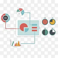 圆形方形彩色扁平流程表-空若网 圆形方形彩色扁平流程表-空若网