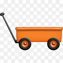 橙色手推车-空若网 橙色手推车-空若网
