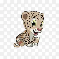可爱小豹子PNG下载-空若网 可爱小豹子PNG下载-空若网