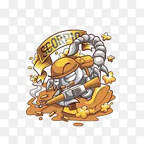 矢量天蝎座-空若网 矢量天蝎座-空若网