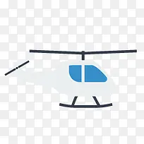 矢量白色直升机素材-空若网 矢量白色直升机素材-空若网