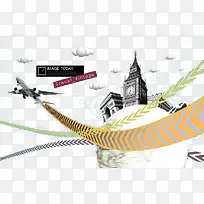 时尚复古旅游元素-空若网 时尚复古旅游元素-空若网