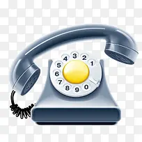 蓝色质感复古电话-空若网 蓝色质感复古电话-空若网