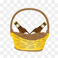 矢量酒篮子素材-空若网 矢量酒篮子素材-空若网