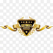 金色标牌矢量图-空若网 金色标牌矢量图-空若网