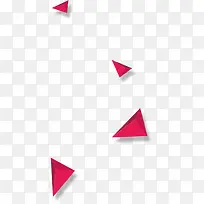 紫色三角形漂浮装饰-空若网 紫色三角形漂浮装饰-空若网