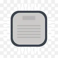 矢量灰色芯片素材-空若网 矢量灰色芯片素材-空若网