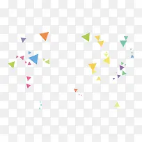 多彩简约三角形漂浮素材-空若网 多彩简约三角形漂浮素材-空若网