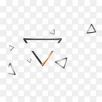 黑色三角形多边形漂浮素材-空若网 黑色三角形多边形漂浮素材-空若网