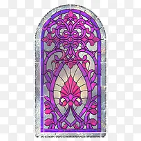 紫色彩色花纹雕花窗户-空若网 紫色彩色花纹雕花窗户-空若网