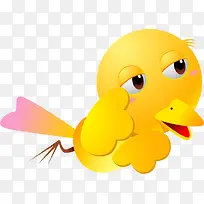 黄色可爱小鸟造型-空若网 黄色可爱小鸟造型-空若网