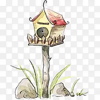 卡通可爱手绘邮箱小屋-空若网 卡通可爱手绘邮箱小屋-空若网