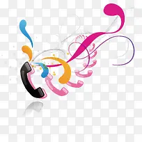 抽象花纹电话海报-空若网 抽象花纹电话海报-空若网