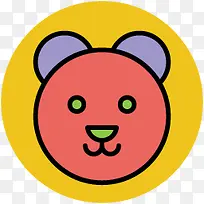 手绘动物卡通动物素材-空若网 手绘动物卡通动物素材-空若网