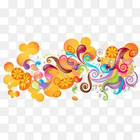 多彩装饰矢量图-空若网 多彩装饰矢量图-空若网