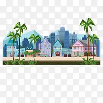 多彩上海进博会宣传画免抠图-空若网 多彩上海进博会宣传画免抠图-空若网