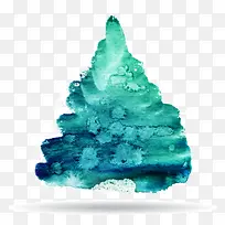 水彩圣诞树-空若网 水彩圣诞树-空若网