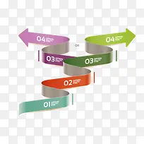 扁平化 分类 数字分类 彩带 飘逸-空若网 扁平化 分类 数字分类 彩带 飘逸-空若网