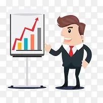矢量卡通扁平化商务男士讲解数据-空若网 矢量卡通扁平化商务男士讲解数据-空若网