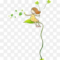 幸运草女孩-空若网 幸运草女孩-空若网