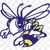 扁平化蜜蜂LOGO-空若网 扁平化蜜蜂LOGO-空若网