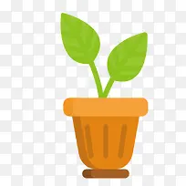 橙色花盆-空若网 橙色花盆-空若网