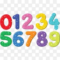 波点花纹彩色数字-空若网 波点花纹彩色数字-空若网