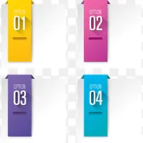 多彩简约数字标签-空若网 多彩简约数字标签-空若网